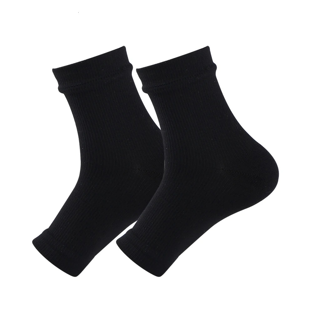 Compression Ankle Socks for Neuropathy - AnkleSupport Pro-Black-M (3.0 - 6.5)-State of Style