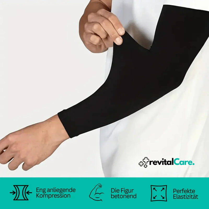 Compression Armsleeve - VitalFlex-1 Pack-Black-State of Style