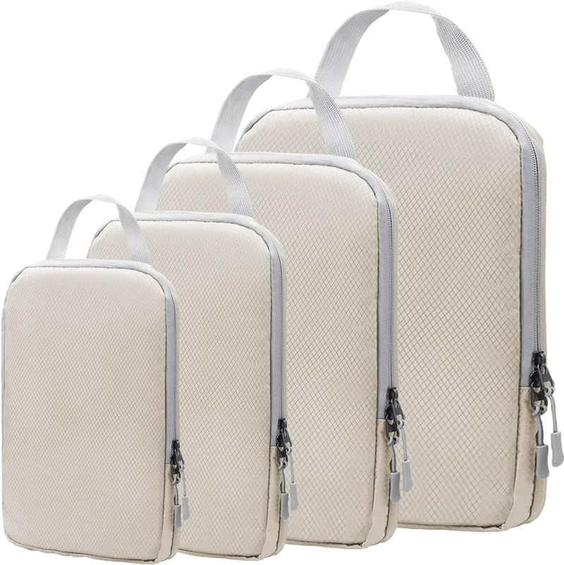 Expandable Compression Packing Cubes Set – 4pcs Travel Organisers