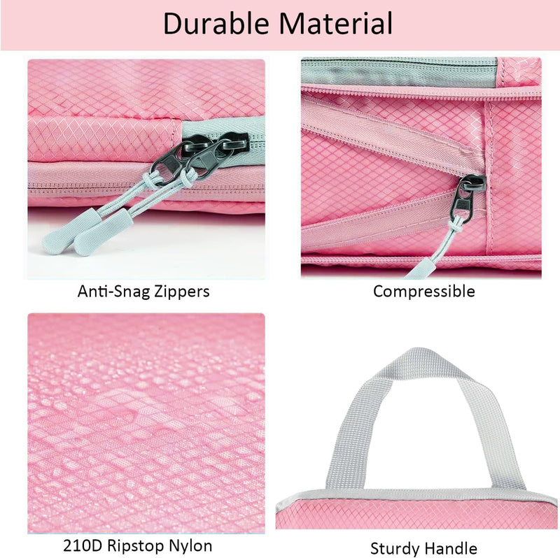Expandable Compression Packing Cubes Set – 4pcs Travel Organisers