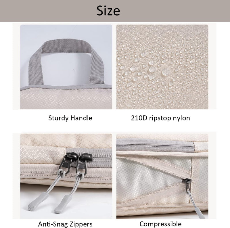 Expandable Compression Packing Cubes Set – 4pcs Travel Organisers