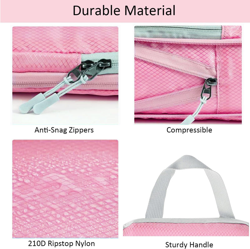 Expandable Compression Packing Cubes Set – 4pcs Travel Organisers
