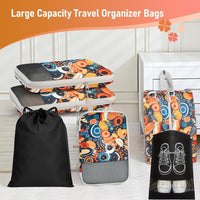 Expandable Compression Packing Cubes Set – 4pcs Travel Organisers