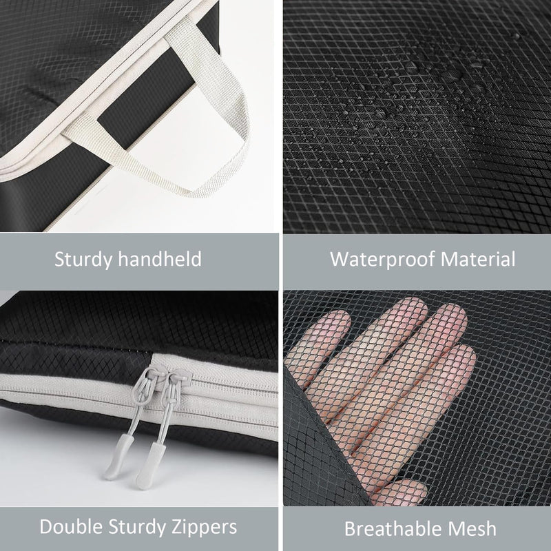 Expandable Compression Packing Cubes Set – 4pcs Travel Organisers