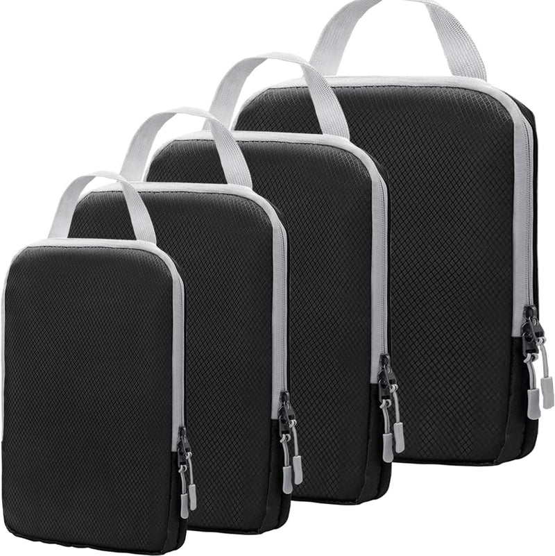 Expandable Compression Packing Cubes Set – 4pcs Travel Organisers
