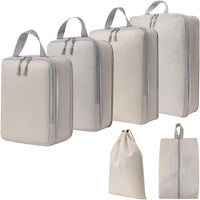 Expandable Compression Packing Cubes Set – 4pcs Travel Organisers