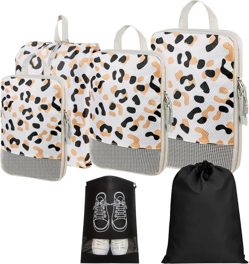 Expandable Compression Packing Cubes Set – 4pcs Travel Organisers