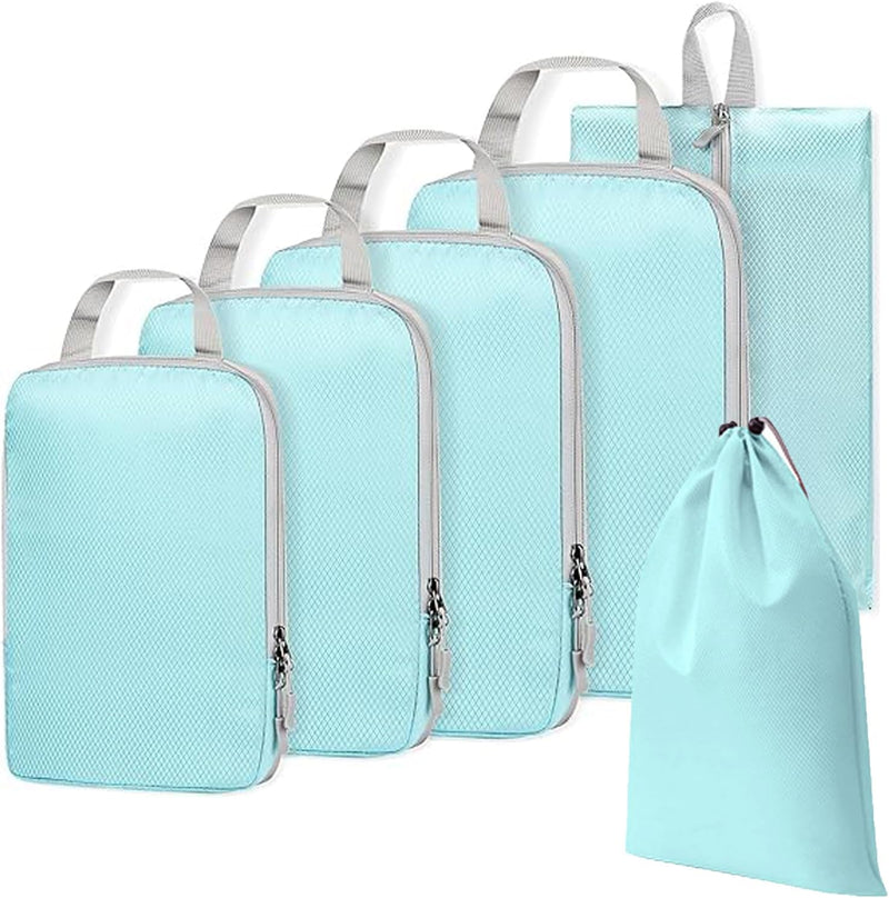 Expandable Compression Packing Cubes Set – 4pcs Travel Organisers