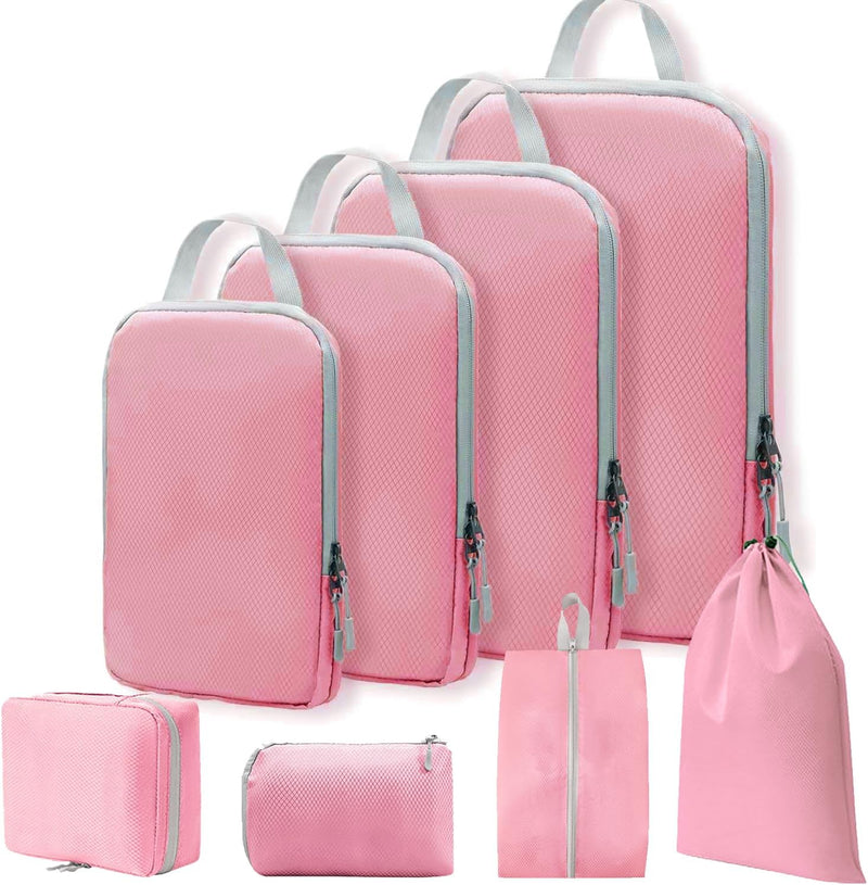 Expandable Compression Packing Cubes Set – 4pcs Travel Organisers