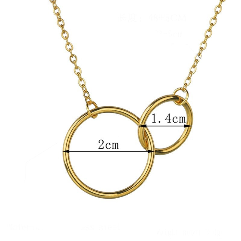 Connected Necklace | Stylish Everyday Jewellery-Gold-48cm-State of Style