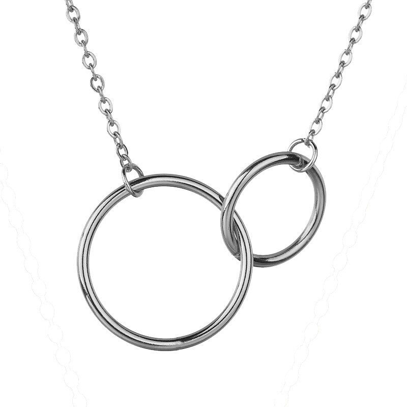 Connected Necklace | Stylish Everyday Jewellery-Silver-48cm-State of Style