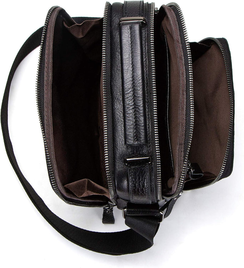 Genuine Leather Crossbody Messenger Bag – Corvin