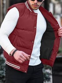 Contrast Colour Striped Vest – Noah-Burgundy-XS-State of Style