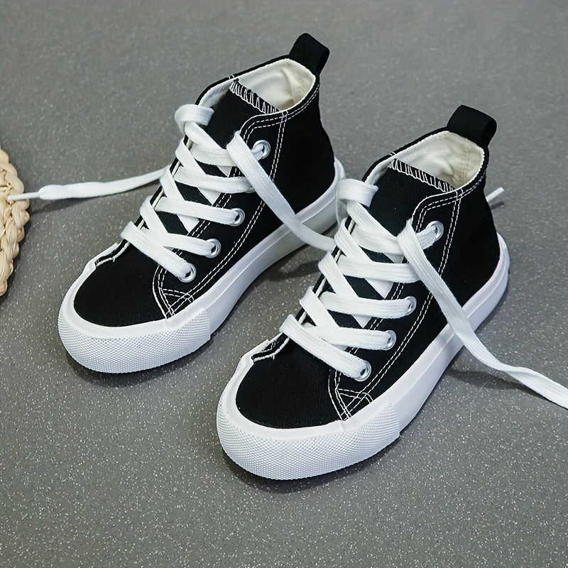 Cool High-Top Sneakers Rilo – For Kids Who Love to Move-Black-4-State of Style