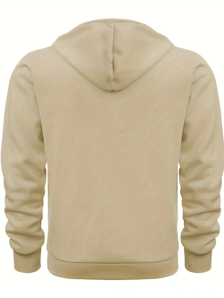 Cool Men's Half-Zip Hoodie - Archer-Black-M-State of Style