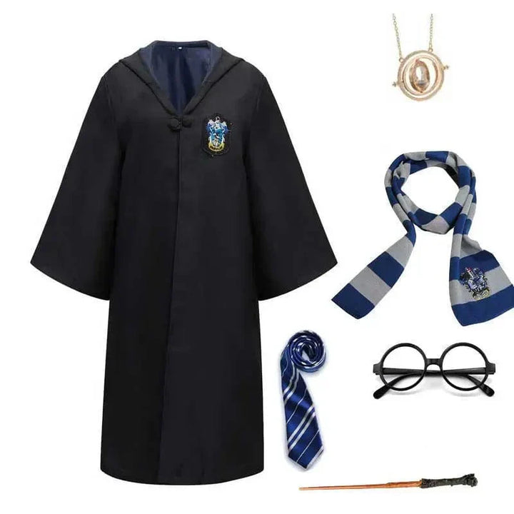 Costume Set Child – WizardWay-Blue + accessories-115 cm-State of Style