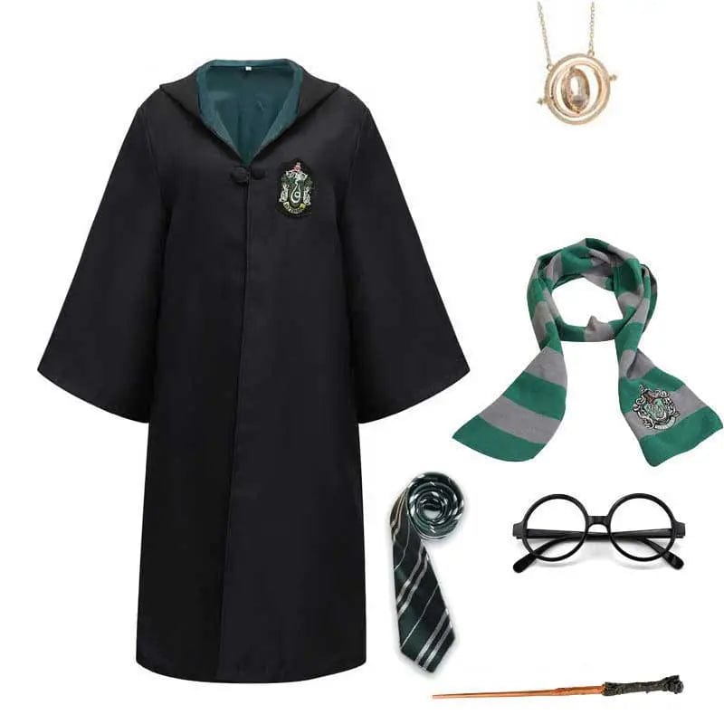 Costume Set Child – WizardWay-Green + accessories-115 cm-State of Style