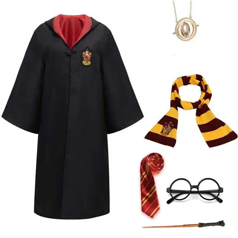 Costume Set Child – WizardWay-Red + accessories-115 cm-State of Style