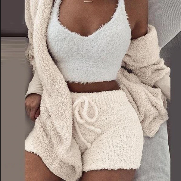 Cosy Knit Dress | Soft & Warm Winter Wear-White-S-State of Style