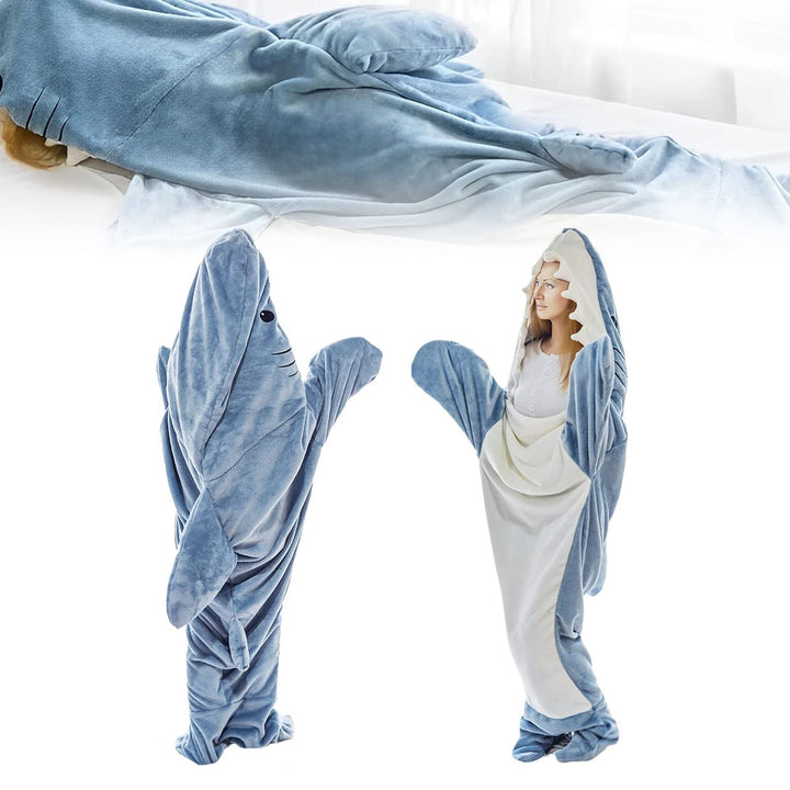 Cosy Shark Blanket Suit – Snuggly Wearable Sleeping Bag-One size fits most-State of Style