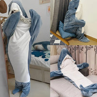 Cosy Shark Blanket Suit – Snuggly Wearable Sleeping Bag-One size fits most-State of Style