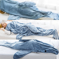 Cosy Shark Blanket Suit – Snuggly Wearable Sleeping Bag-One size fits most-State of Style
