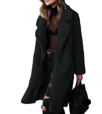 Cosy Teddy Jacket for Women | Ella's Jacket-Black-S-State of Style