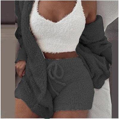 Cosy Women's Knitted Fleece Dress | Stylish & Warm-Black-S-State of Style