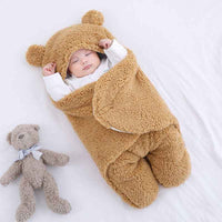 CosyCub Baby Wrap Sleeping Bag-0-6 Months-Caramel-State of Style