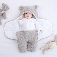 CosyCub Baby Wrap Sleeping Bag-0-6 Months-Elephant Grey-State of Style