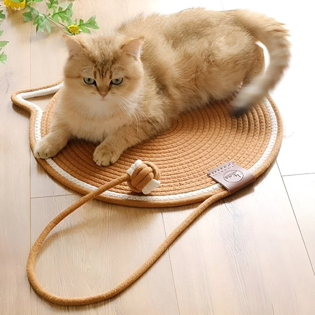 Cotton Cat Scratching Mat of Rope - ClawGuard-Black-State of Style