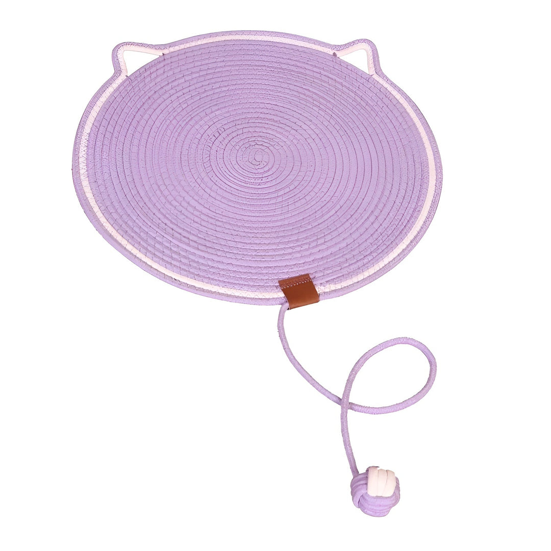 Cotton Cat Scratching Mat of Rope - ClawGuard-Purple-State of Style