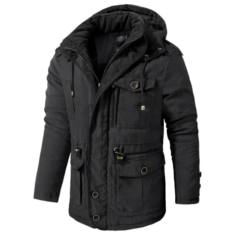 Cotton Jacket for Active Men - Apex Shift-Black-S-State of Style