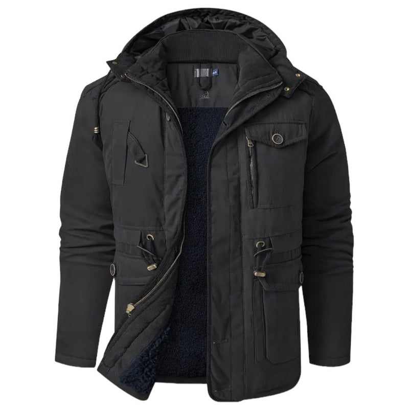 Cotton Jacket for Active Men - Apex Shift-Black-S-State of Style