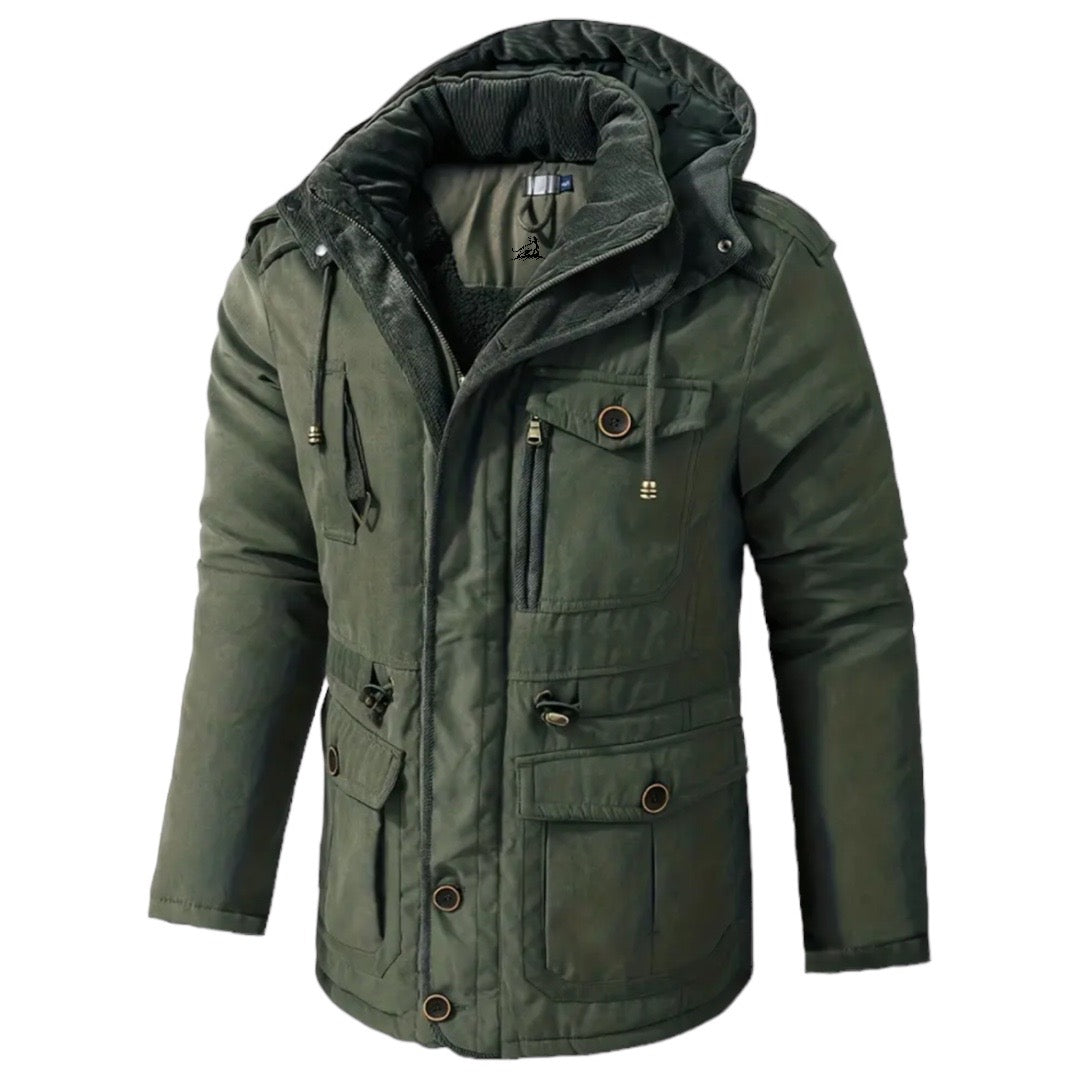 Cotton Jacket for Active Men - Apex Shift-Olive-S-State of Style