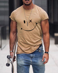 Cotton Men's T-shirt - Arlo-Khaki-S-State of Style