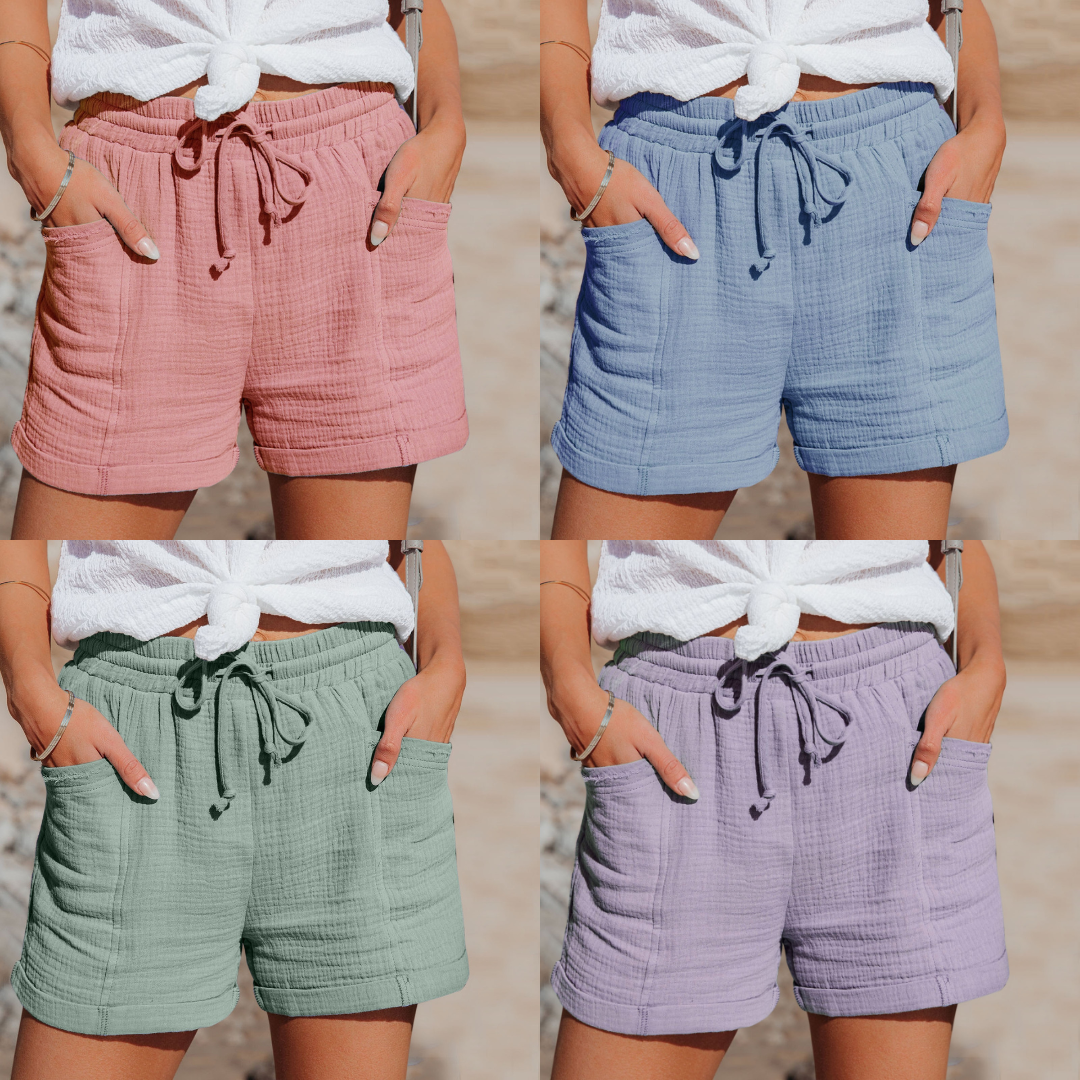 Cotton Summer Shorts - BreezeWear-Green-S-State of Style