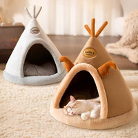 Cozy Tent House for Pets - PurrPalace-Brown-S-State of Style