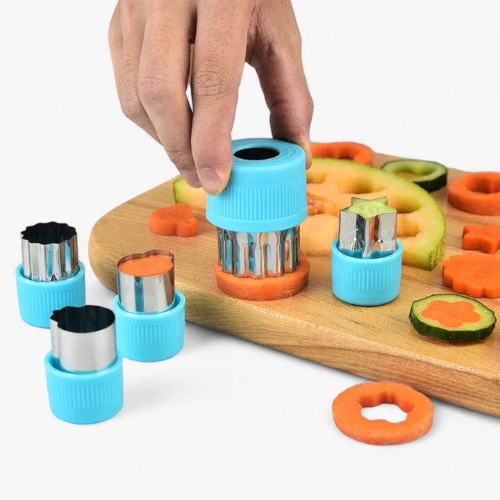 Creative Cutter Set for Cookies & Fruit – StarHeart-Green-State of Style