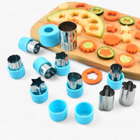 Creative Cutter Set for Cookies & Fruit – StarHeart-Green-State of Style