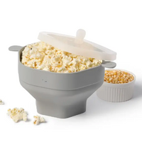 CrispyPop Non-Stick Popcorn Maker-Grey-State of Style