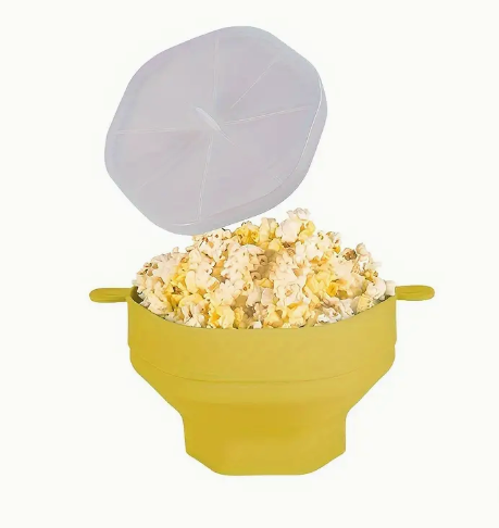CrispyPop Non-Stick Popcorn Maker-Yellow-State of Style