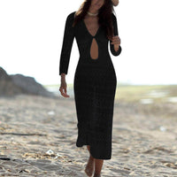 Crocheted Tunic Set | Stylish & Comfortable-Black-State of Style