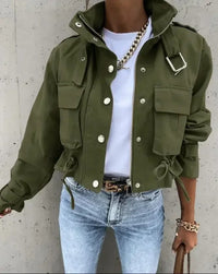 Cropped summer jacket with chic – Noëlle-Green-S-State of Style