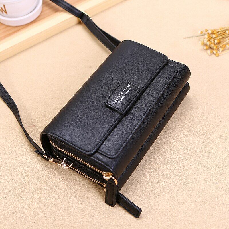 Crossbody Bag Made of Leather-Black-1-State of Style