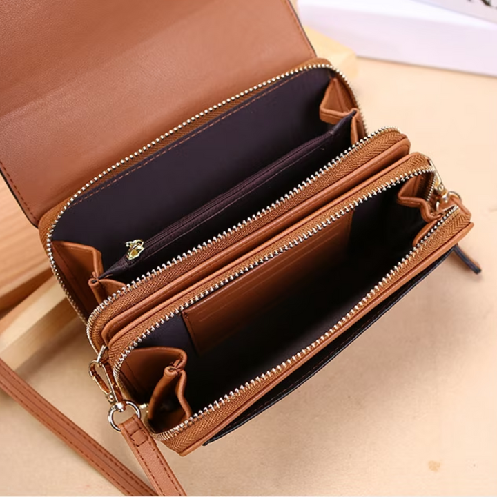 Crossbody Bag Made of Leather-Black-1-State of Style