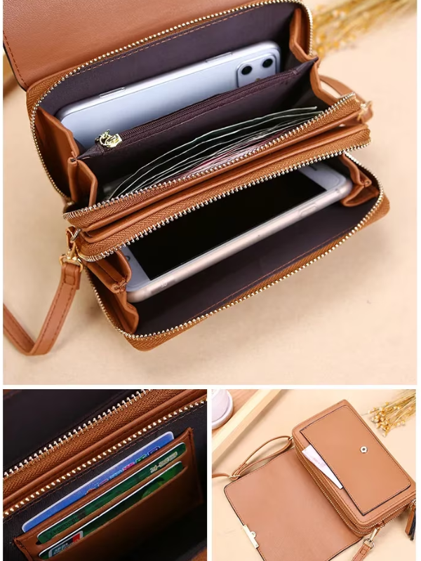 Crossbody Bag Made of Leather-Black-1-State of Style