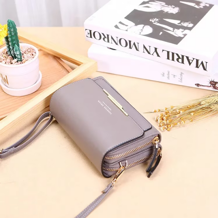 Crossbody Bag Made of Leather-Black-1-State of Style