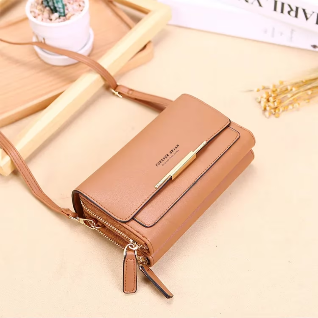 Crossbody Bag Made of Leather-Black-1-State of Style
