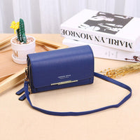 Crossbody Bag Made of Leather-Blue-1-State of Style